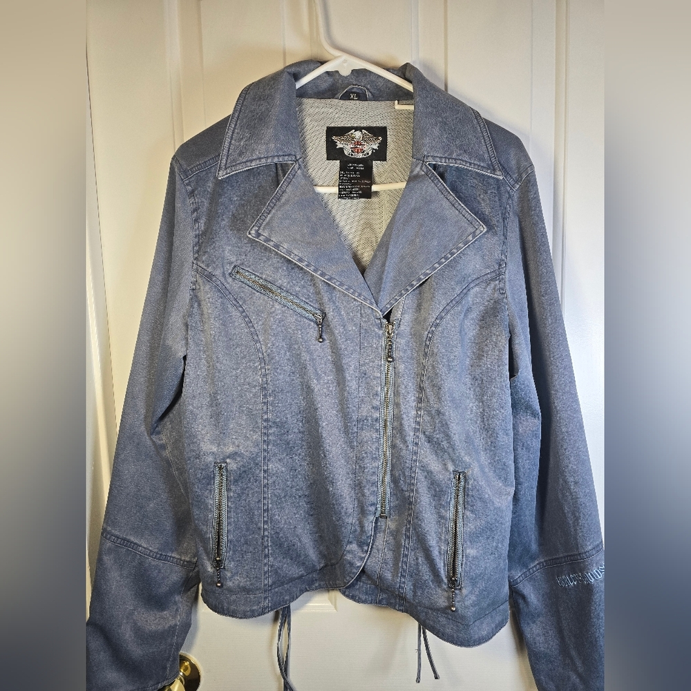 Harley-Davidson Blue Denim Jacket - Picture 2 of 16